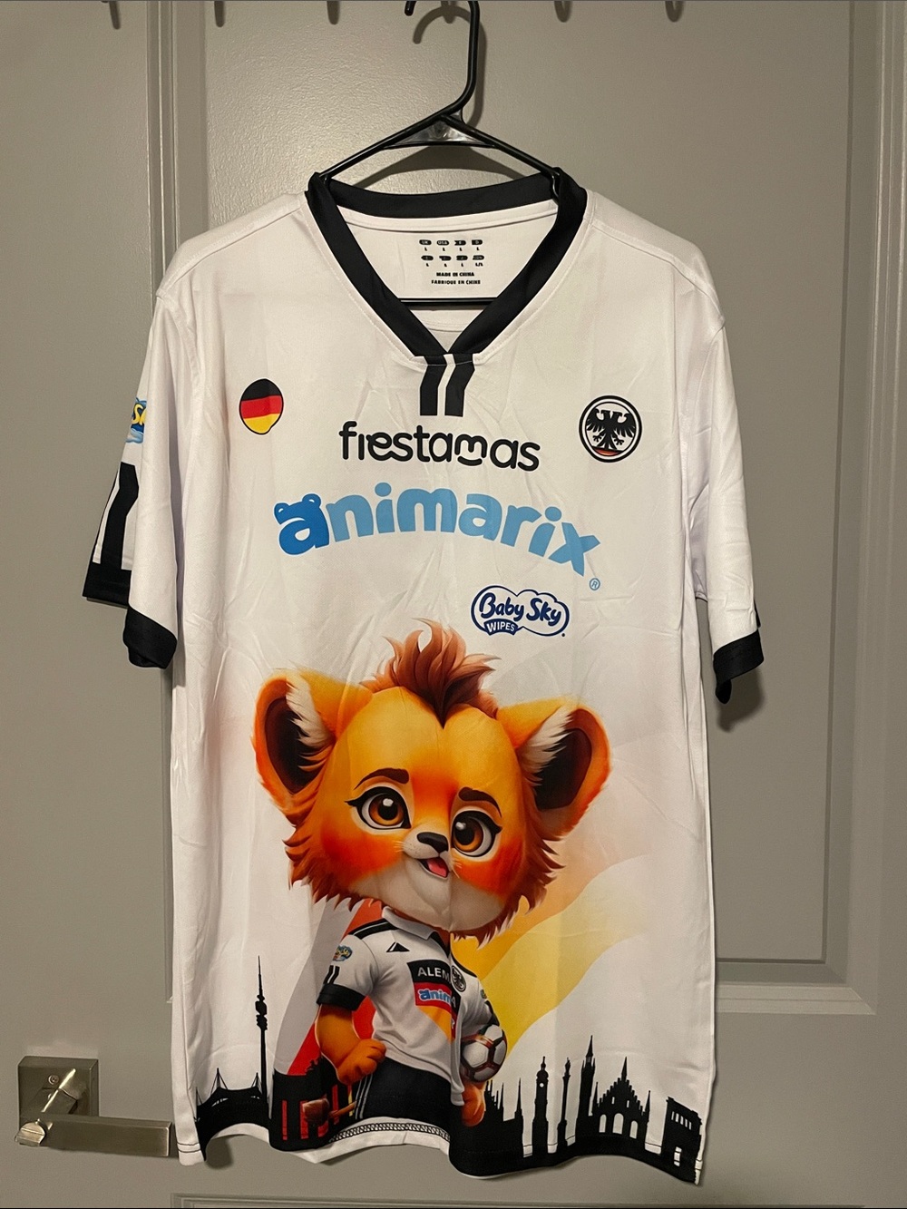 White Animarix Graphic Soccer Jersey Top